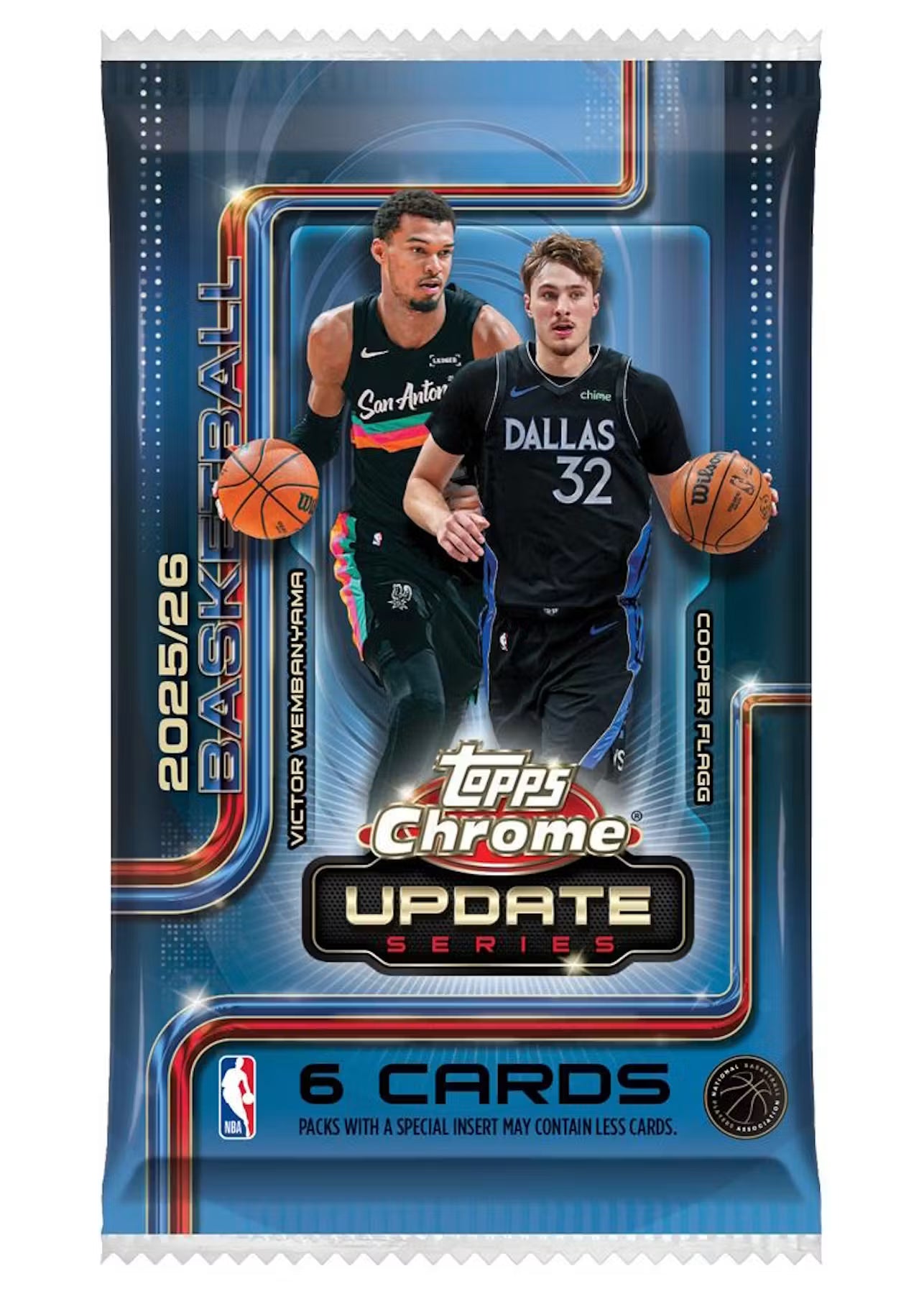 2025-26 Topps Chrome Update Series Basketball Mega Trading Cards