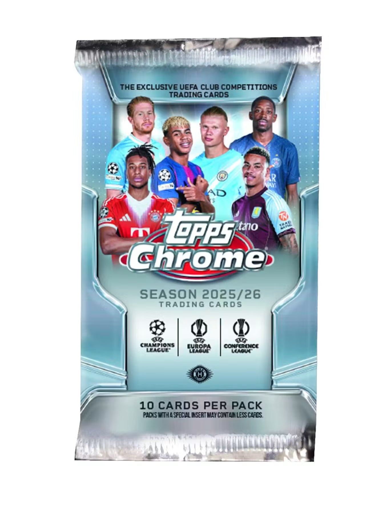 2025-26 Topps Chrome UEFA Club Competitions Soccer Jumbo Trading Cards