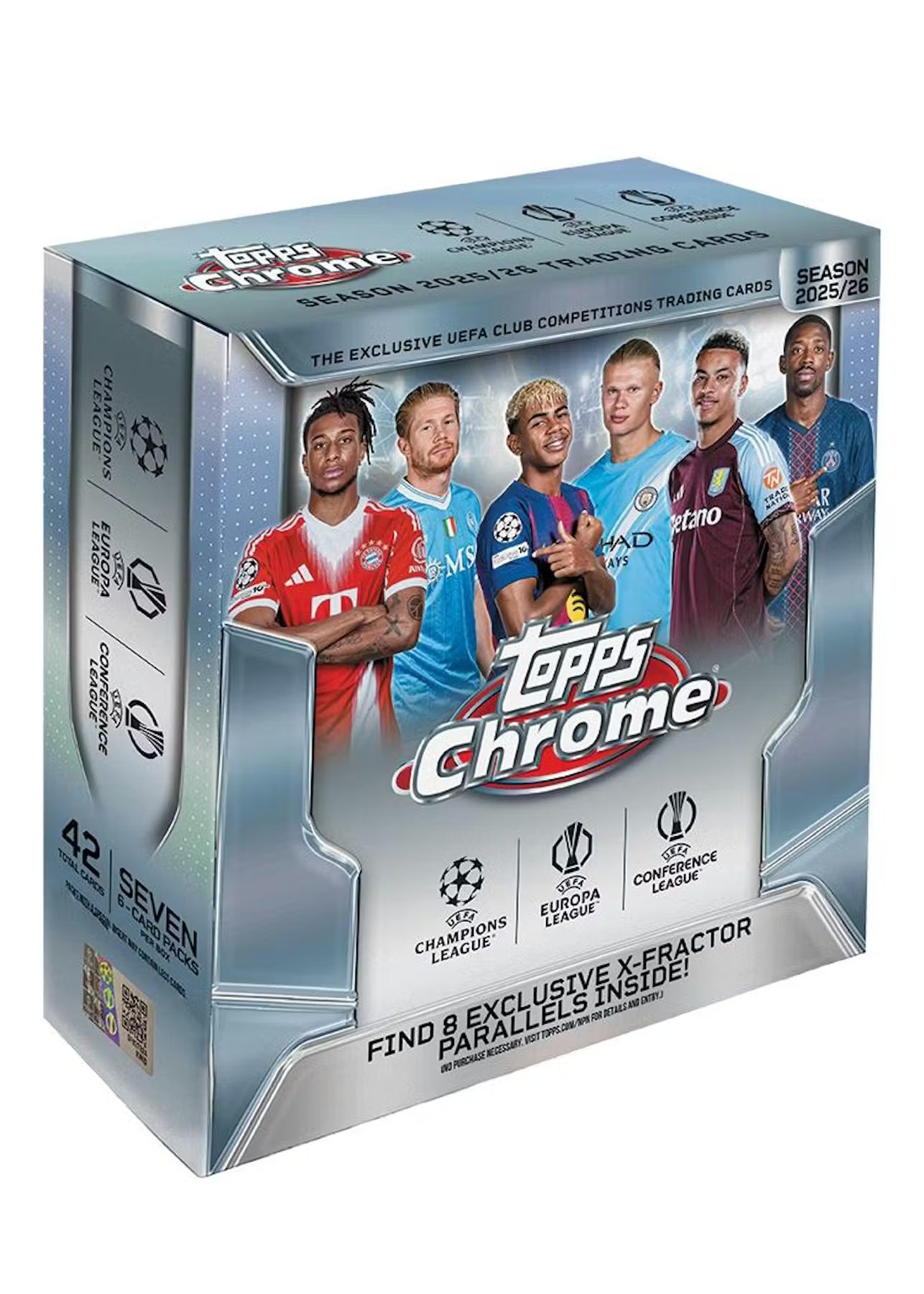 2025-26 Topps Chrome UEFA Club Competitions Soccer Mega Trading Cards
