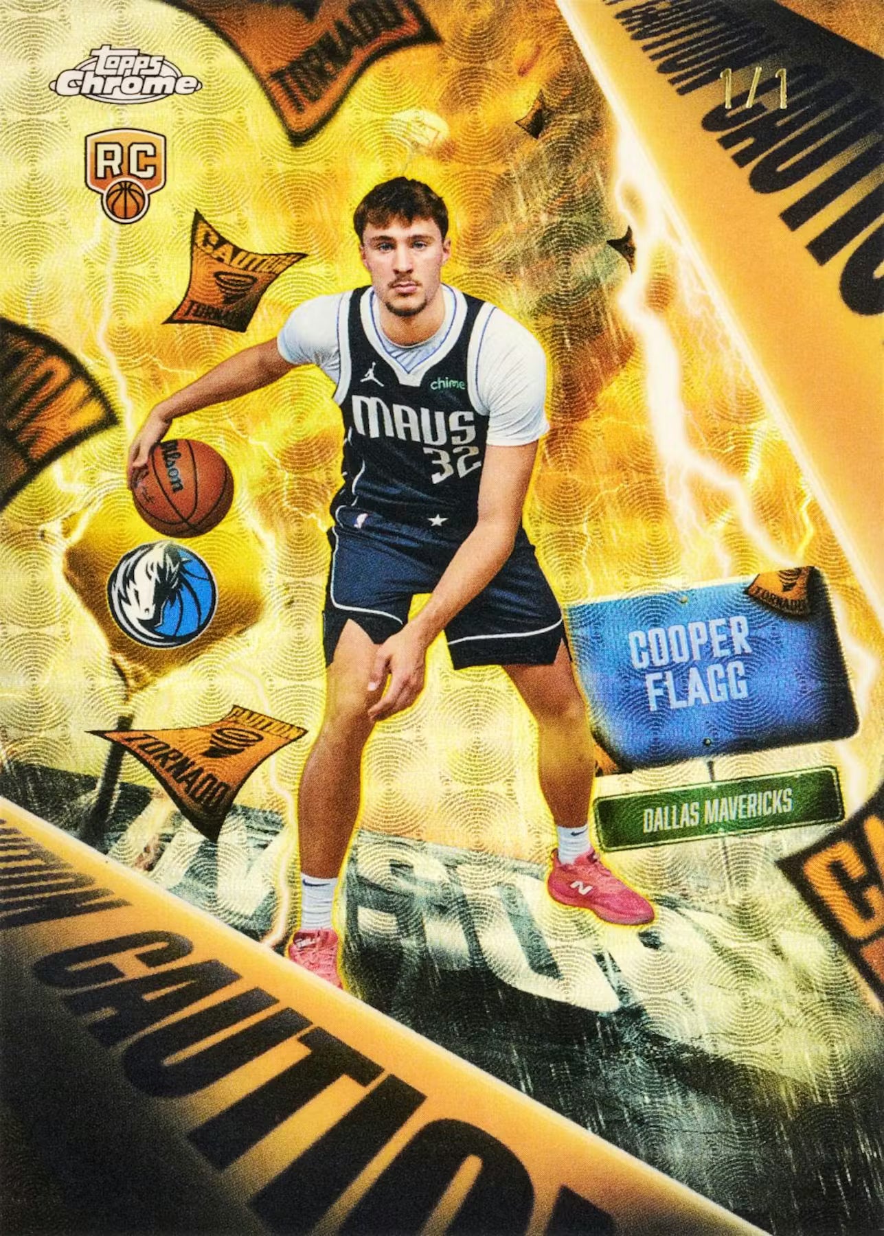 2025-26 Topps Chrome Basketball Jumbo First Day Issue Trading Cards