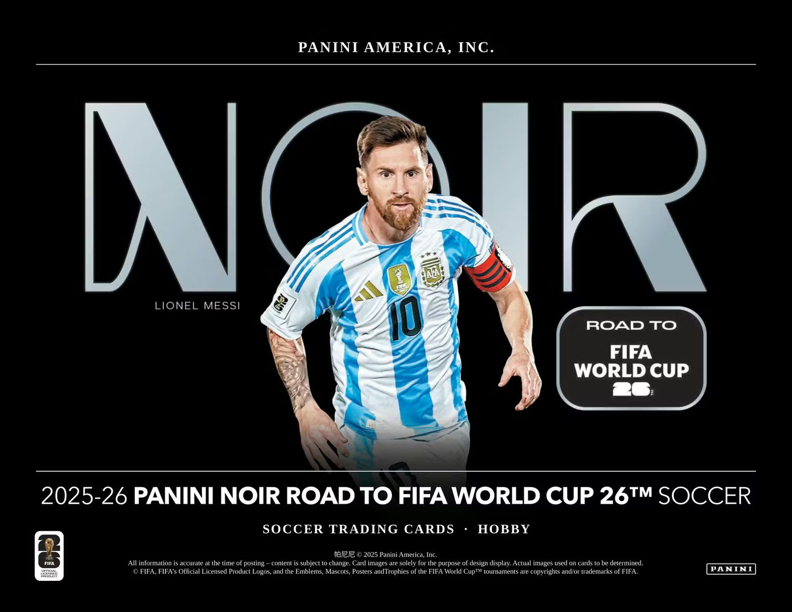 2025-26 Panini Noir Soccer Road to FIFA World Cup Hobby Trading Cards LV