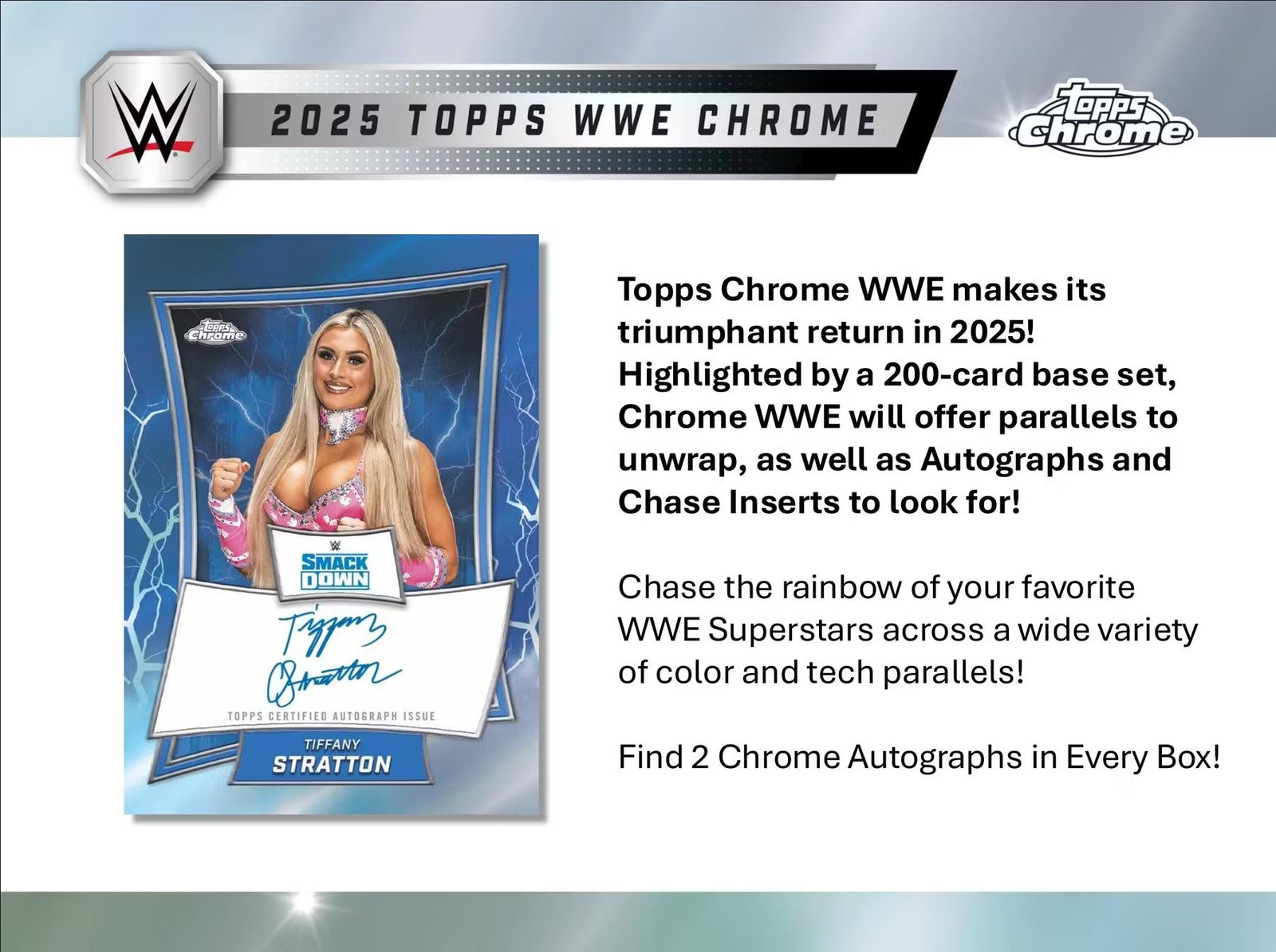 2025 Topps Chrome WWE Breaker Delight Trading Cards