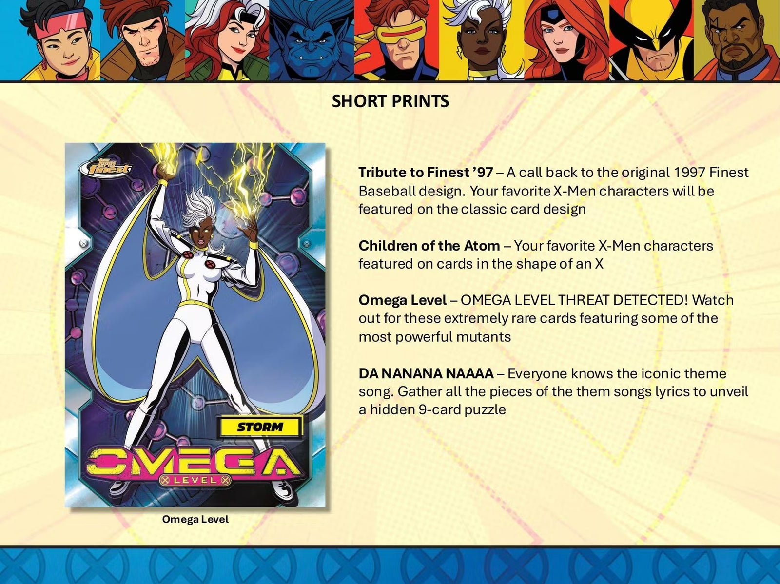 2025 Topps Finest X-Men 97 Hobby Trading Cards