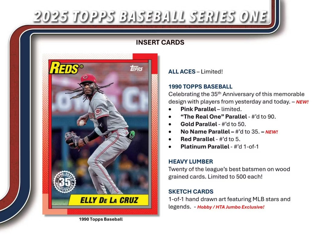 2025 Topps Series 1 Baseball Hobby Trading Cards