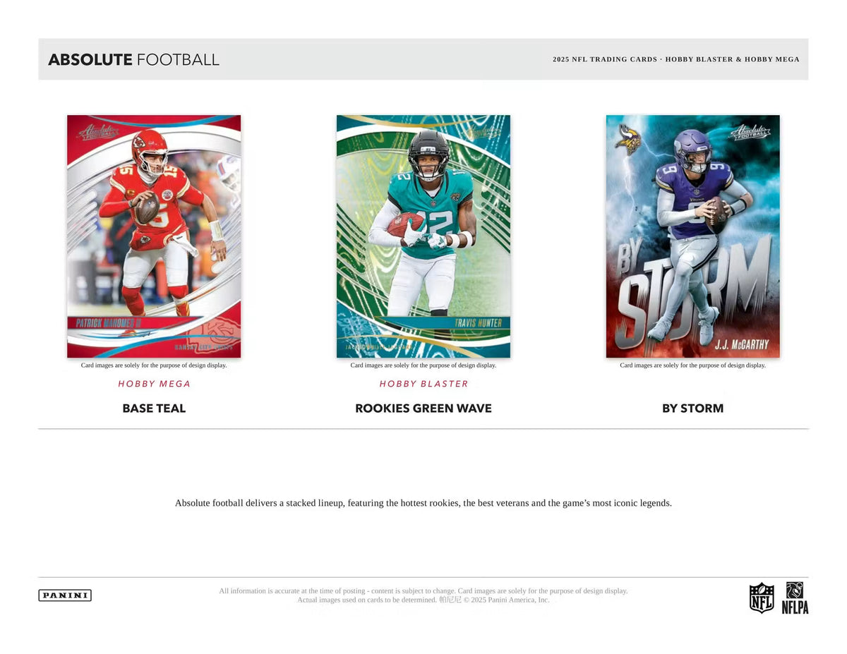2025 Panini Absolute Football Mega Hobby Trading Cards
