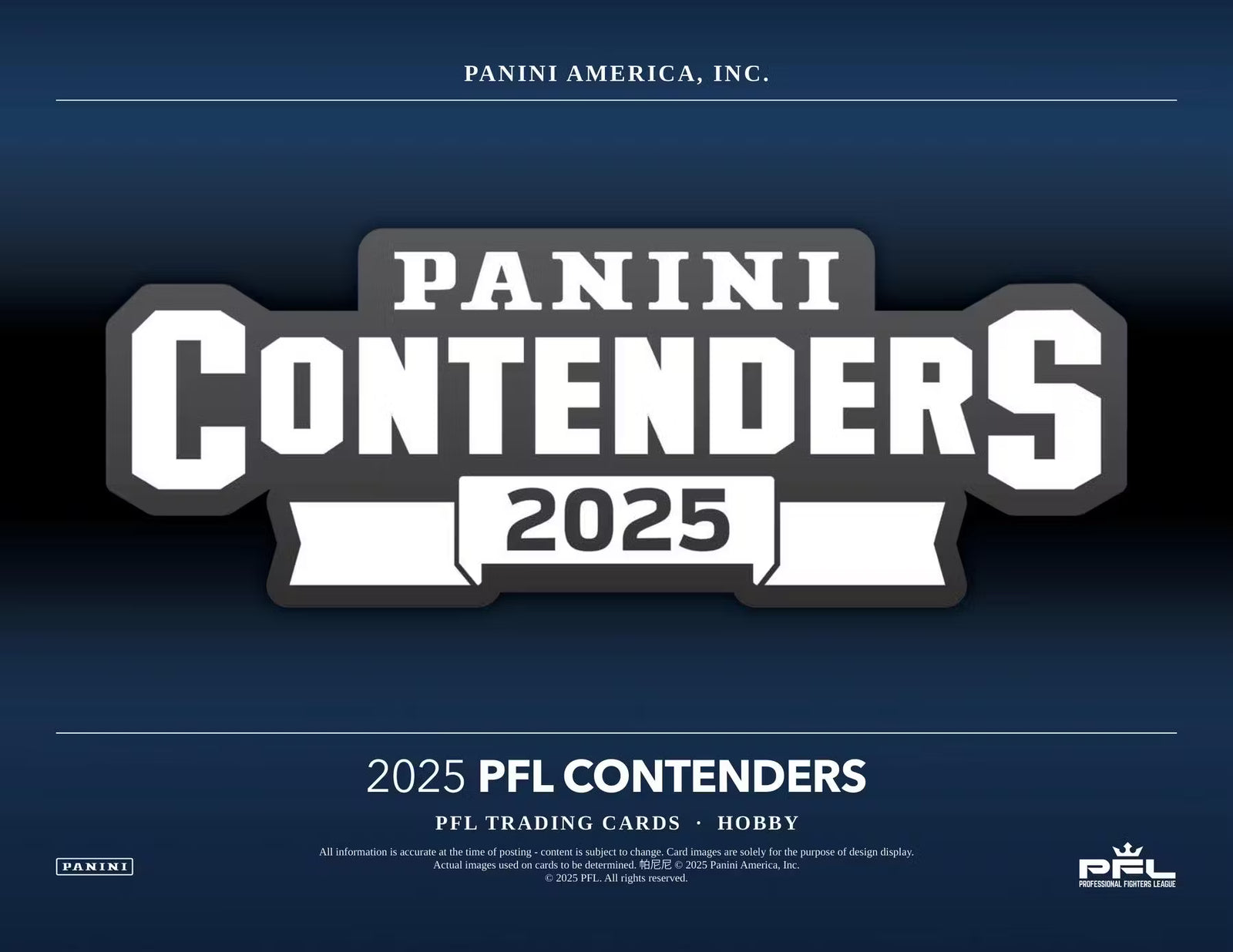 2025 Panini Contenders Professional Fighters League PFL Hobby Trading Cards