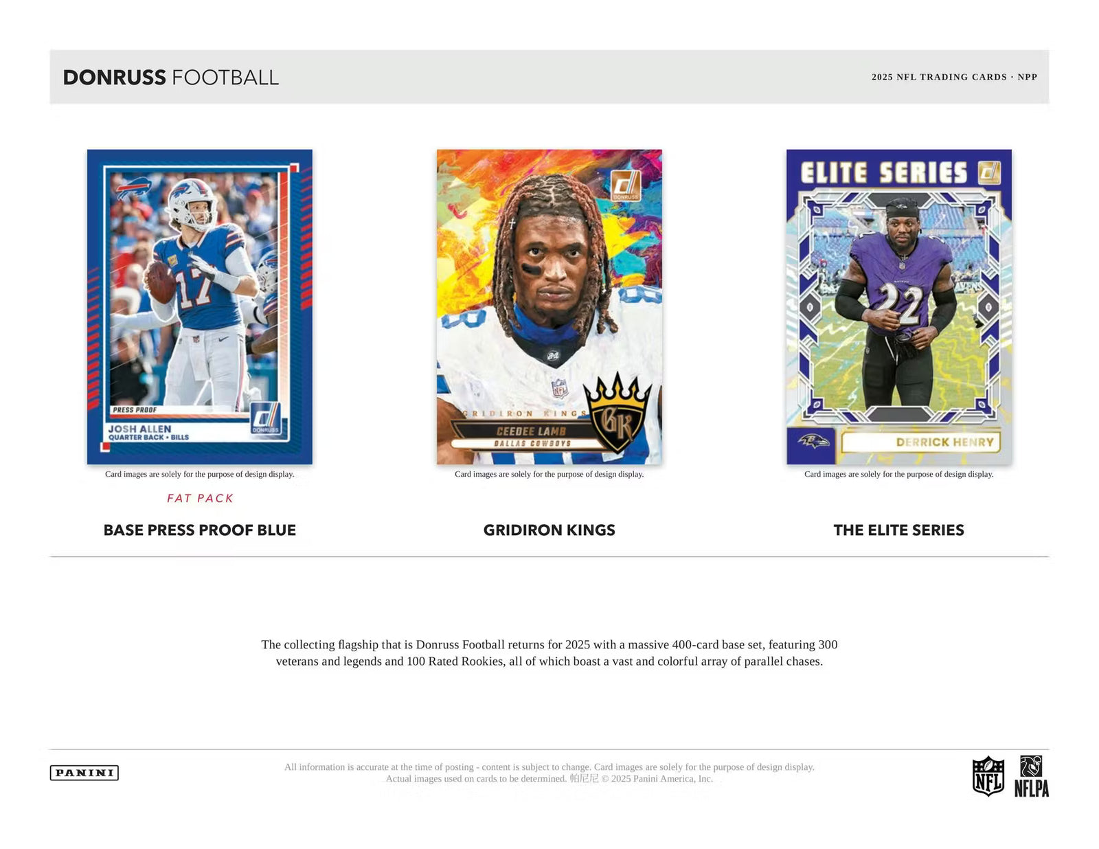 2025 Panini Donruss Football Mega Trading Cards