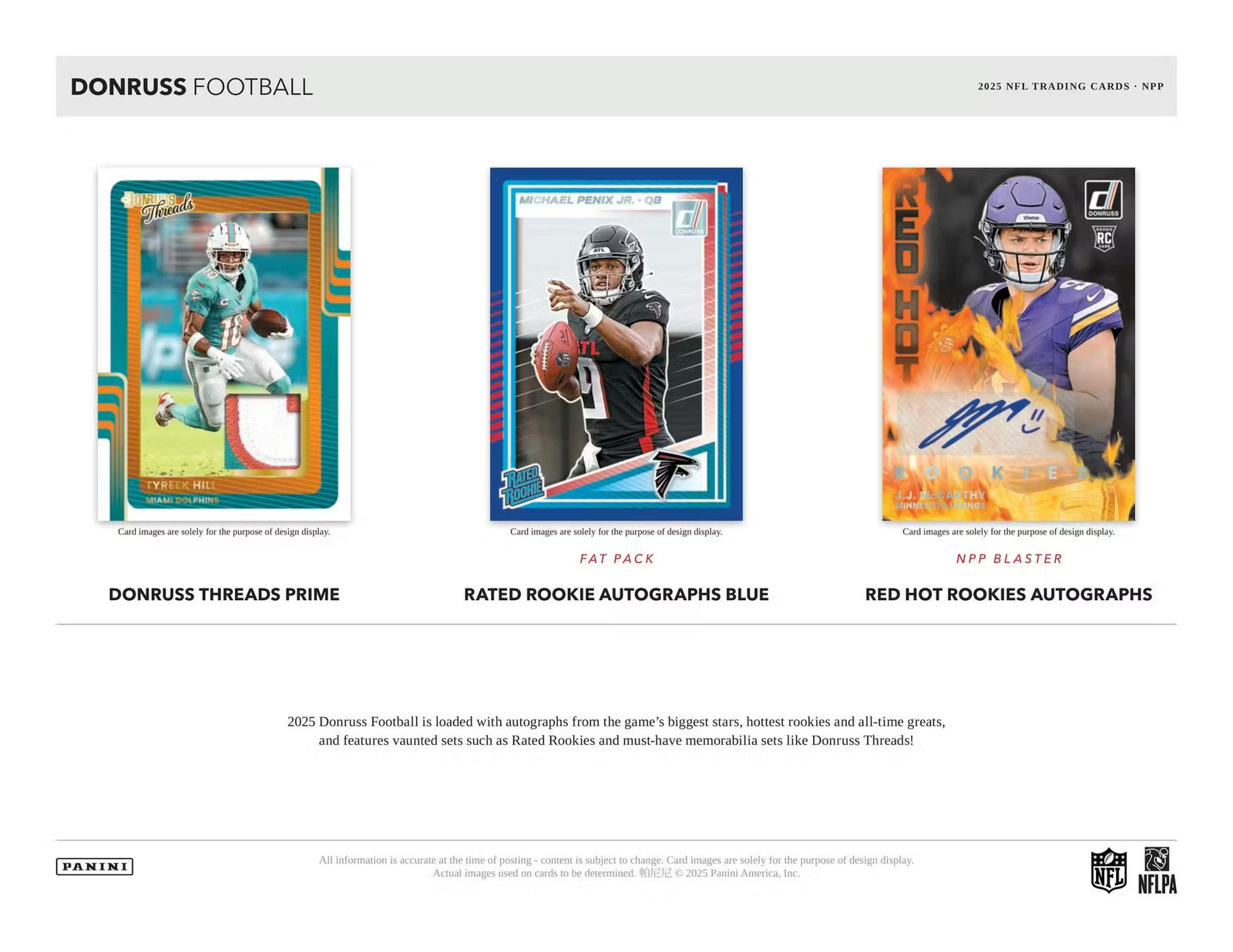 2025 Panini Donruss Football Mega Trading Cards