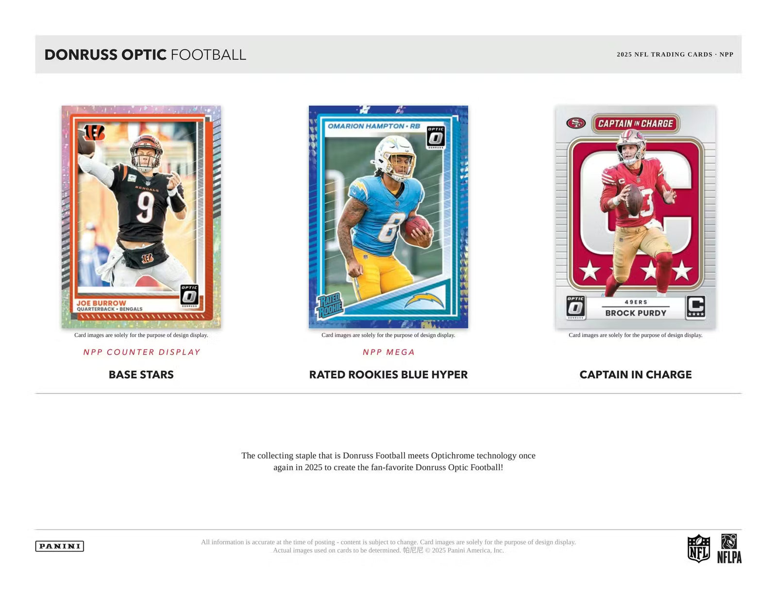 2025 Panini Donruss Optic Football Blaster Trading Cards Purple Shock LV