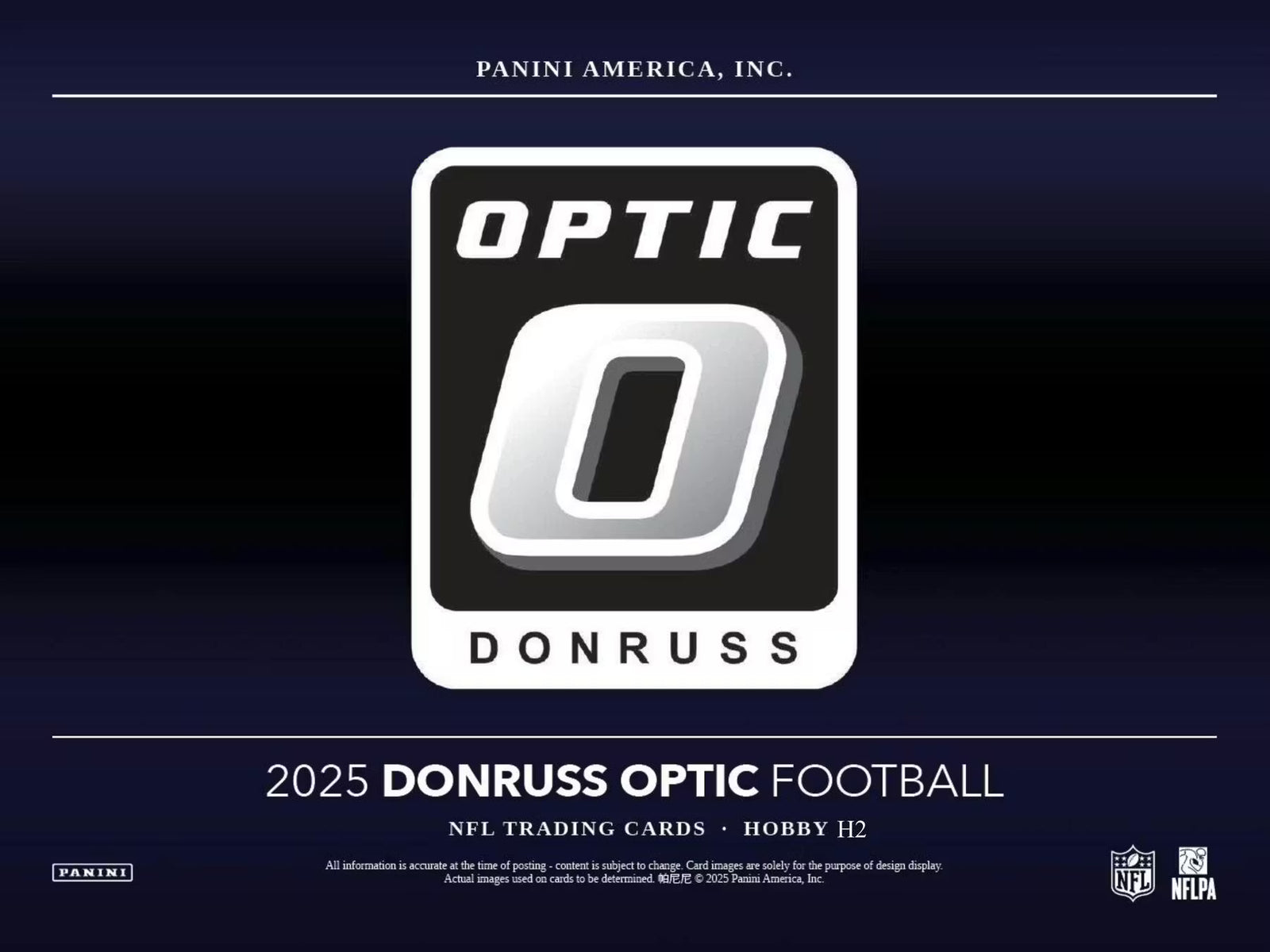 2025 Panini Donruss Optic Football H2 Trading Cards