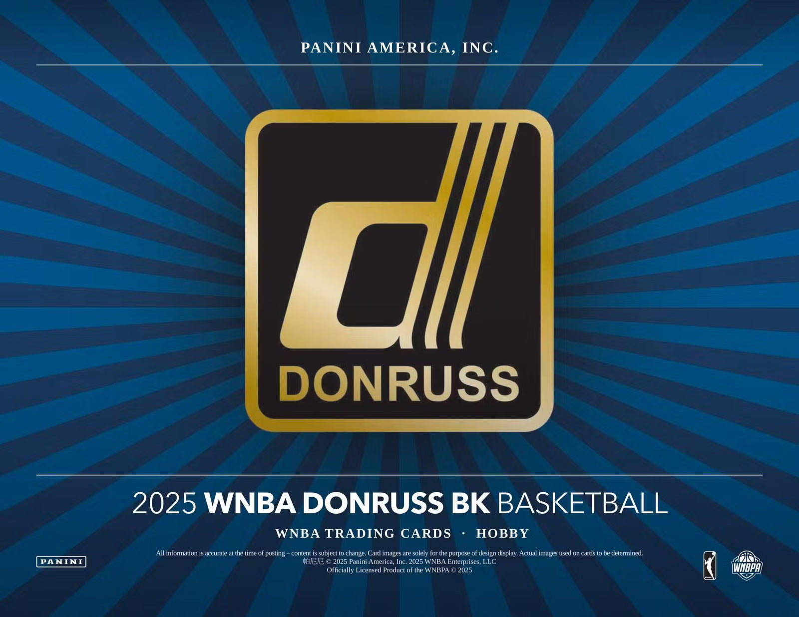 2025 Panini Donruss WNBA Hobby Trading Cards
