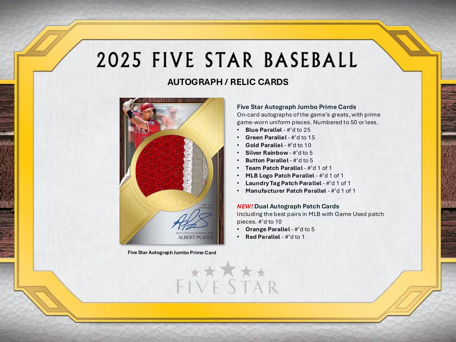 2025 Topps Five Star Baseball Hobby Trading Cards