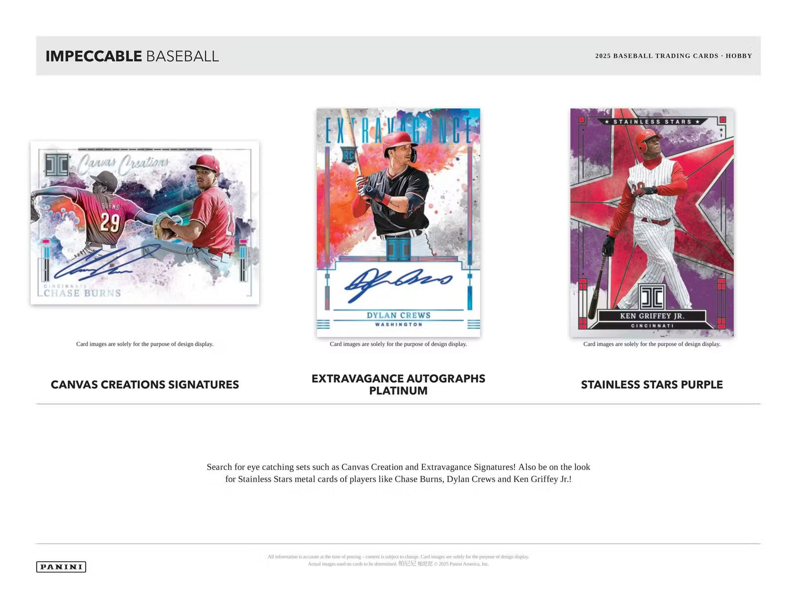 2025 Panini Impeccable Baseball Hobby Trading Cards