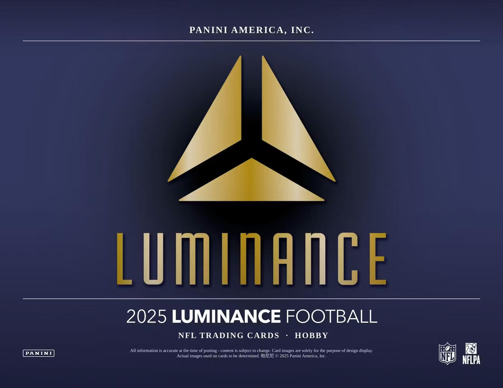 2025 Panini Luminance Football Hobby Trading Cards