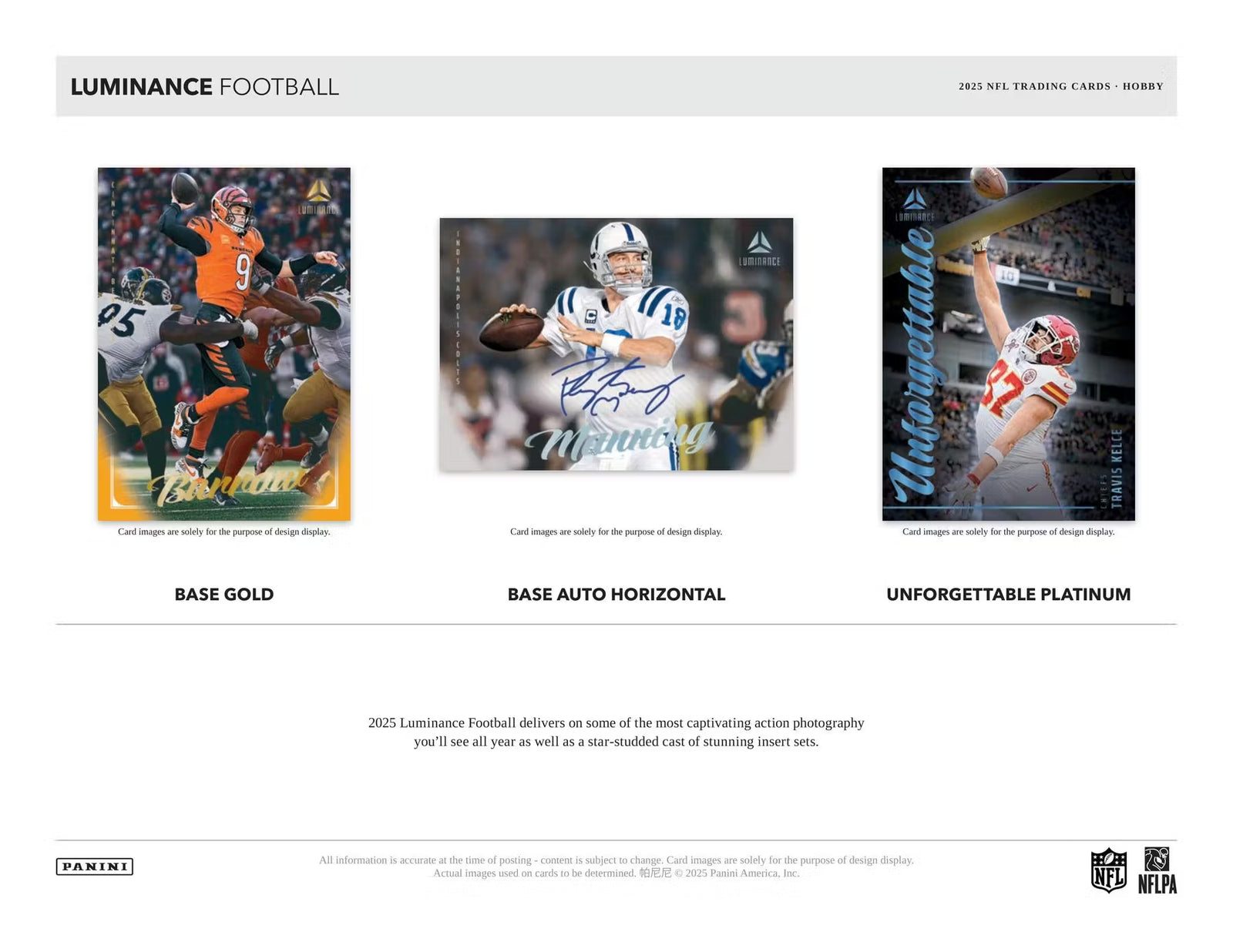 2025 Panini Luminance Football Hobby Trading Cards