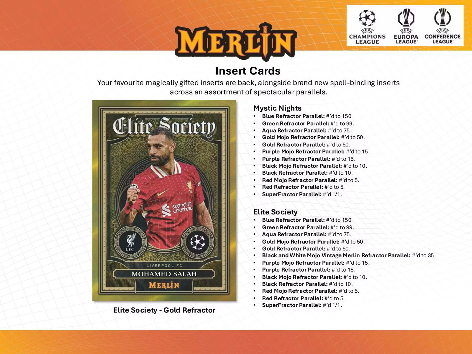 2024-25 Topps Chrome Merlin Soccer UEFA Club Competition Hobby Trading Cards