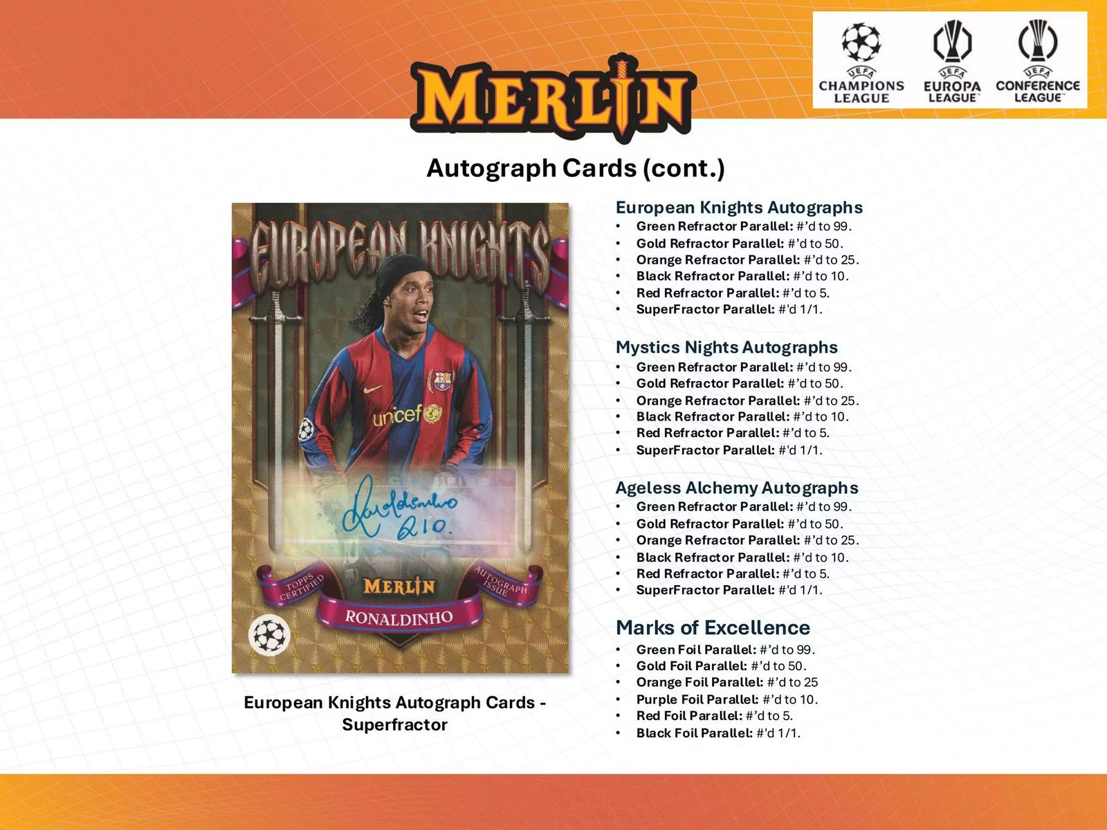2024-25 Topps Chrome Merlin Soccer UEFA Club Competition Hobby Trading Cards