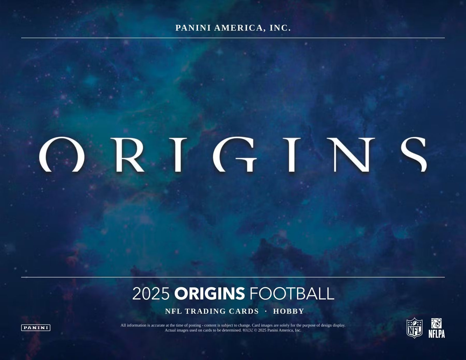 2025 Panini Origins Football Hobby Trading Cards