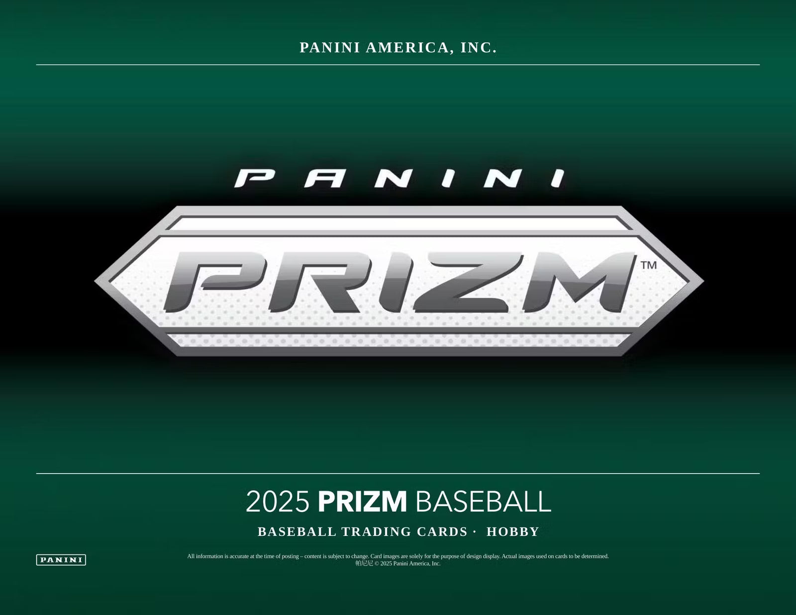 2025 Panini Prizm Baseball Hobby Trading Cards