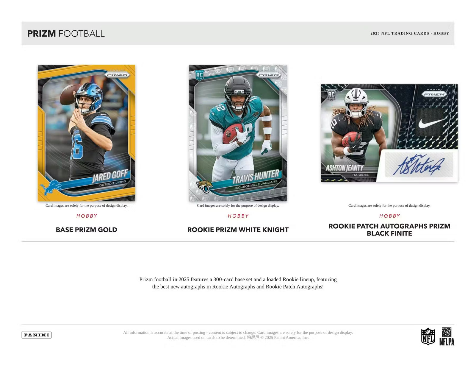 2025 Panini Prizm Football Hobby Trading Cards LV