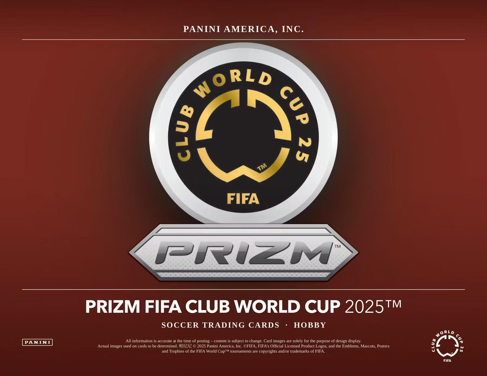 2025 Panini Prizm FIFA World Cup Soccer Hobby Trading Cards