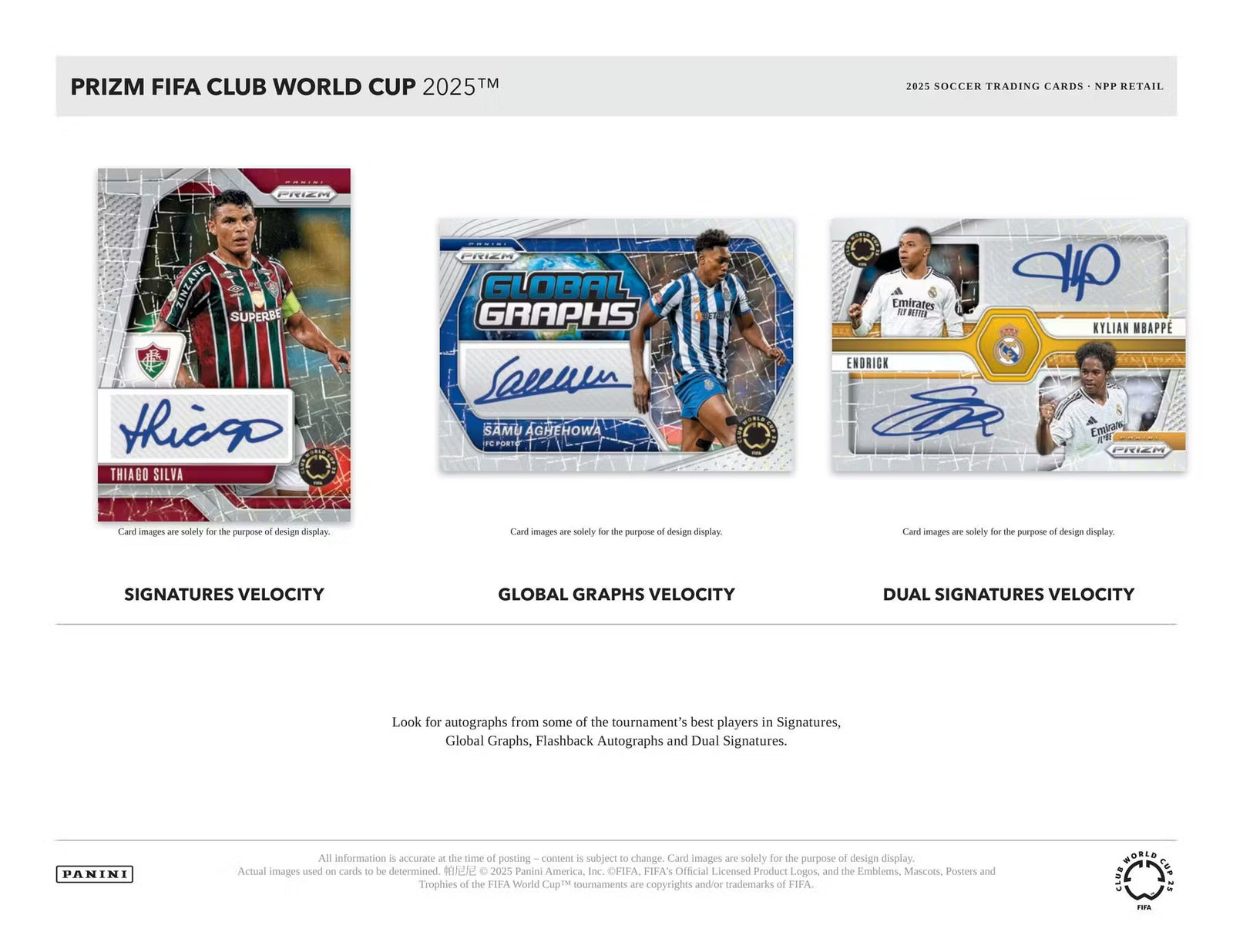 2025 Panini Prizm FIFA Club World Cup Soccer Blaster Trading Cards