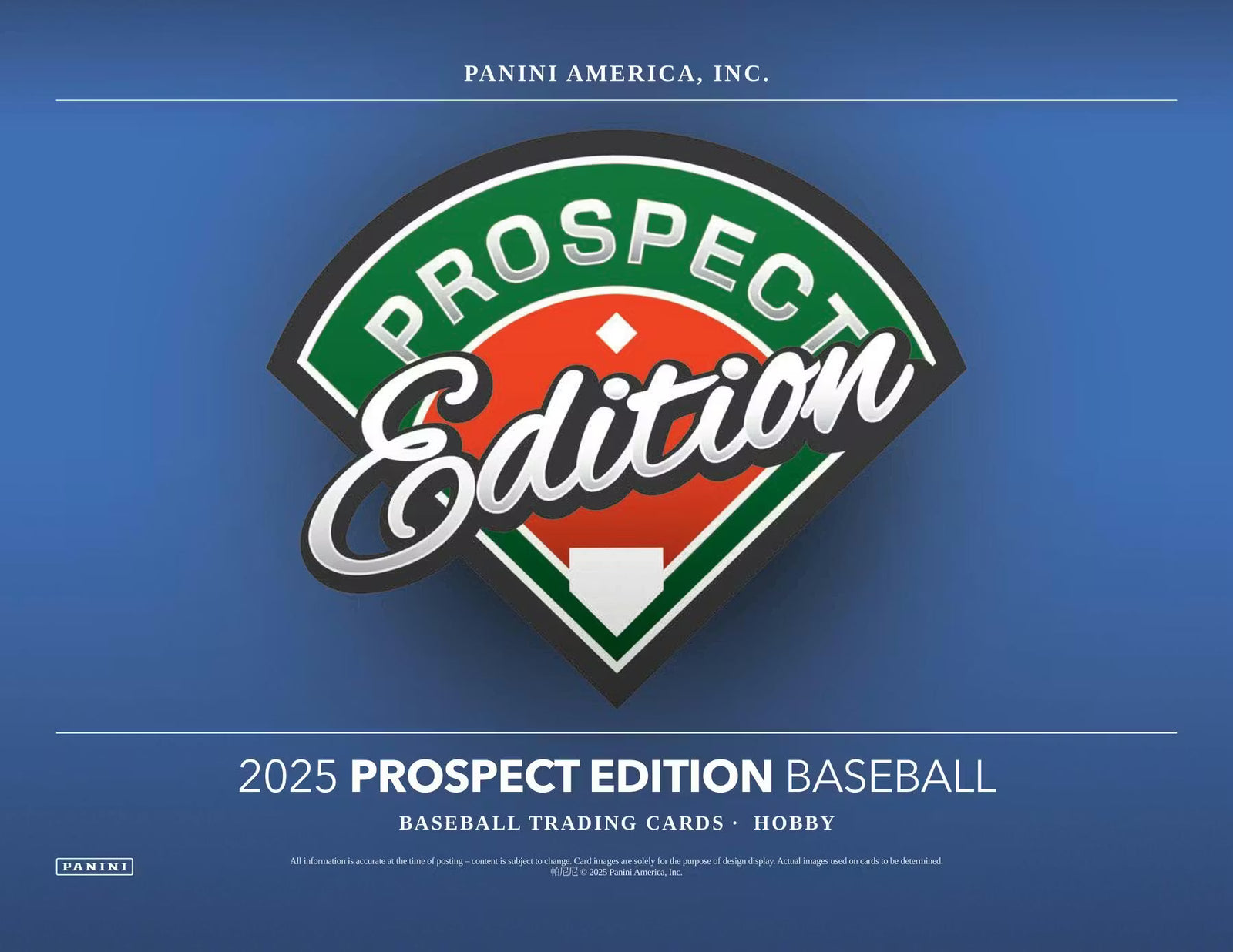 2025 Panini Prospect Edition Baseball Hobby Trading Cards LV
