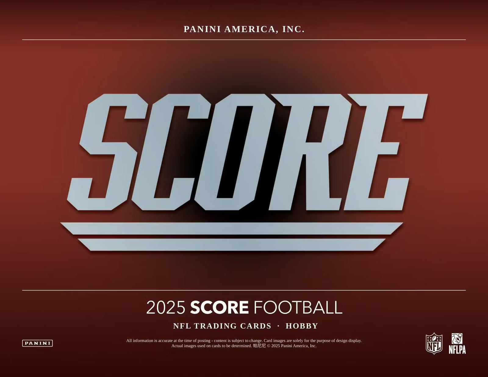 2025 Panini Score Football Hobby Trading Cards