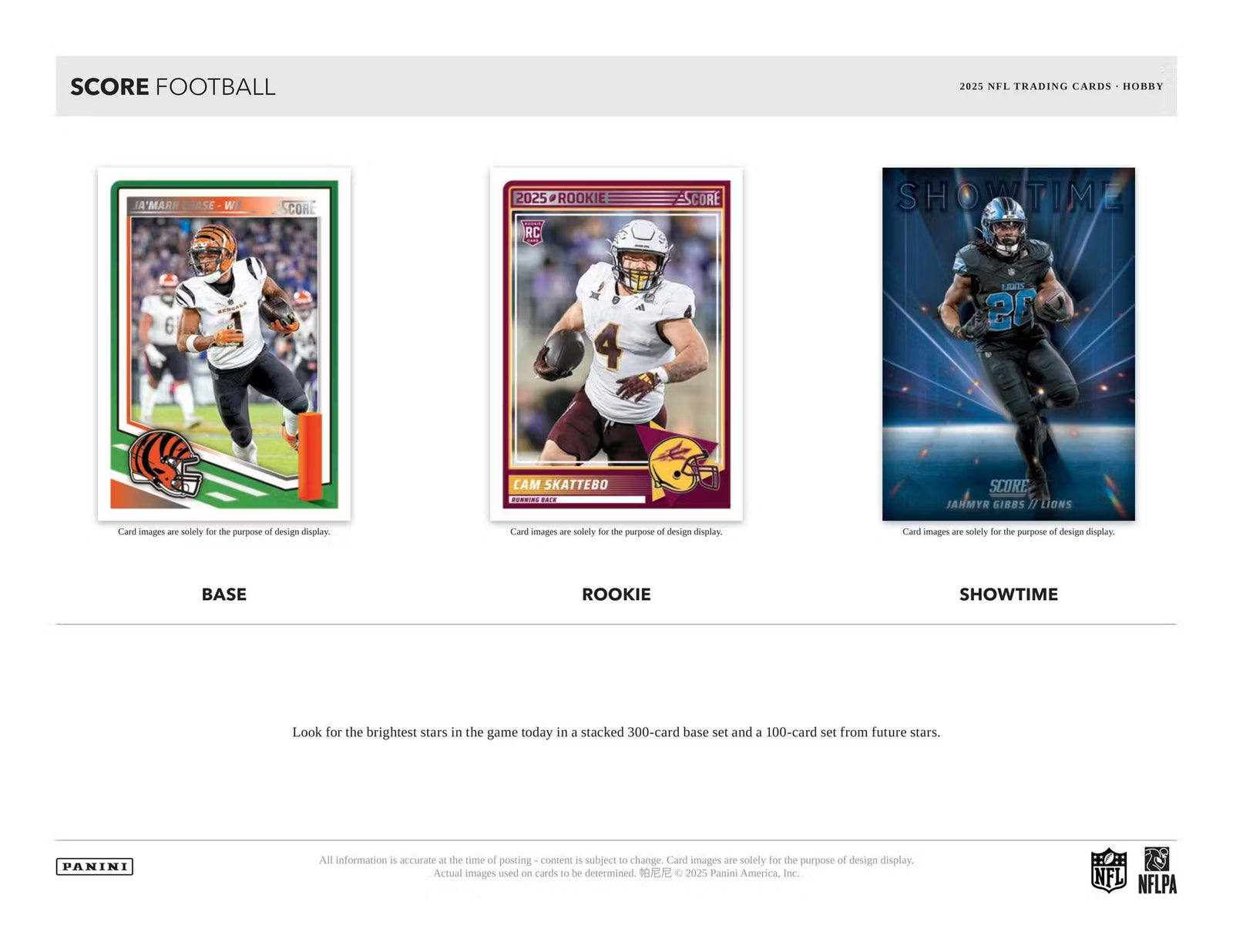 2025 Panini Score Football Hobby Trading Cards