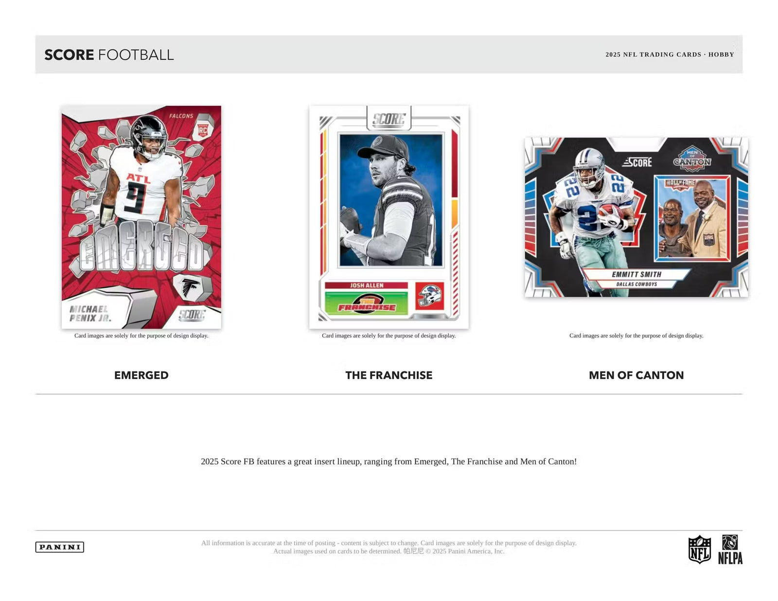 2025 Panini Score Football Hobby Trading Cards