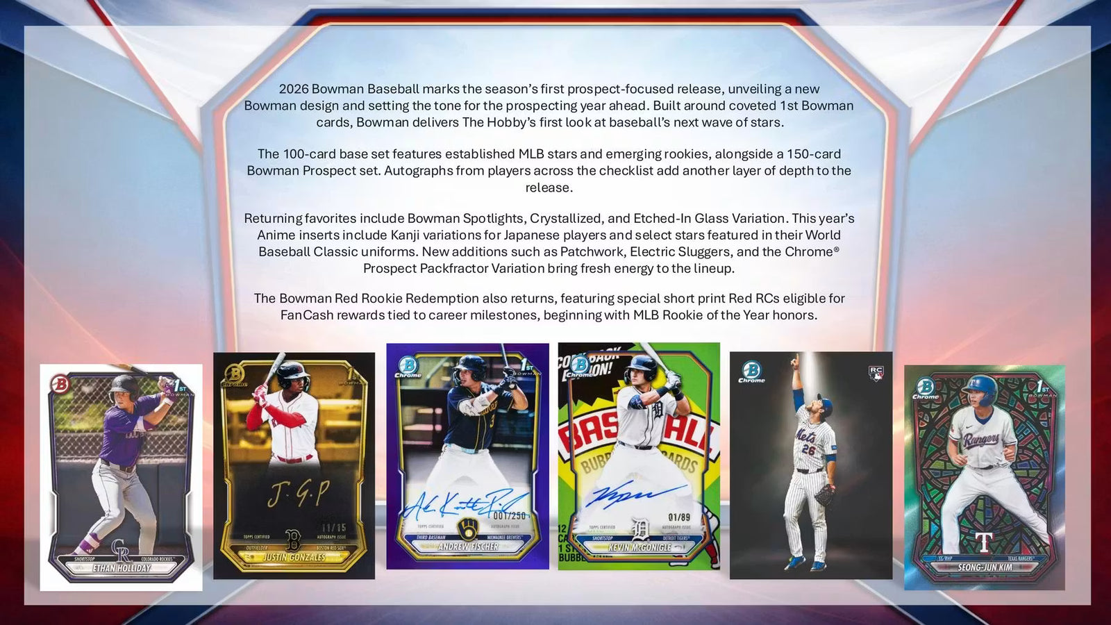 2026 Topps Bowman Baseball Mega Trading Cards LV
