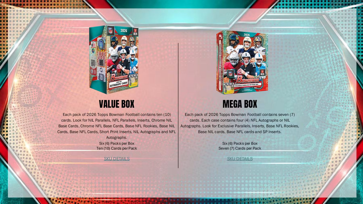 2026 Topps Bowman Football Mega Trading Cards