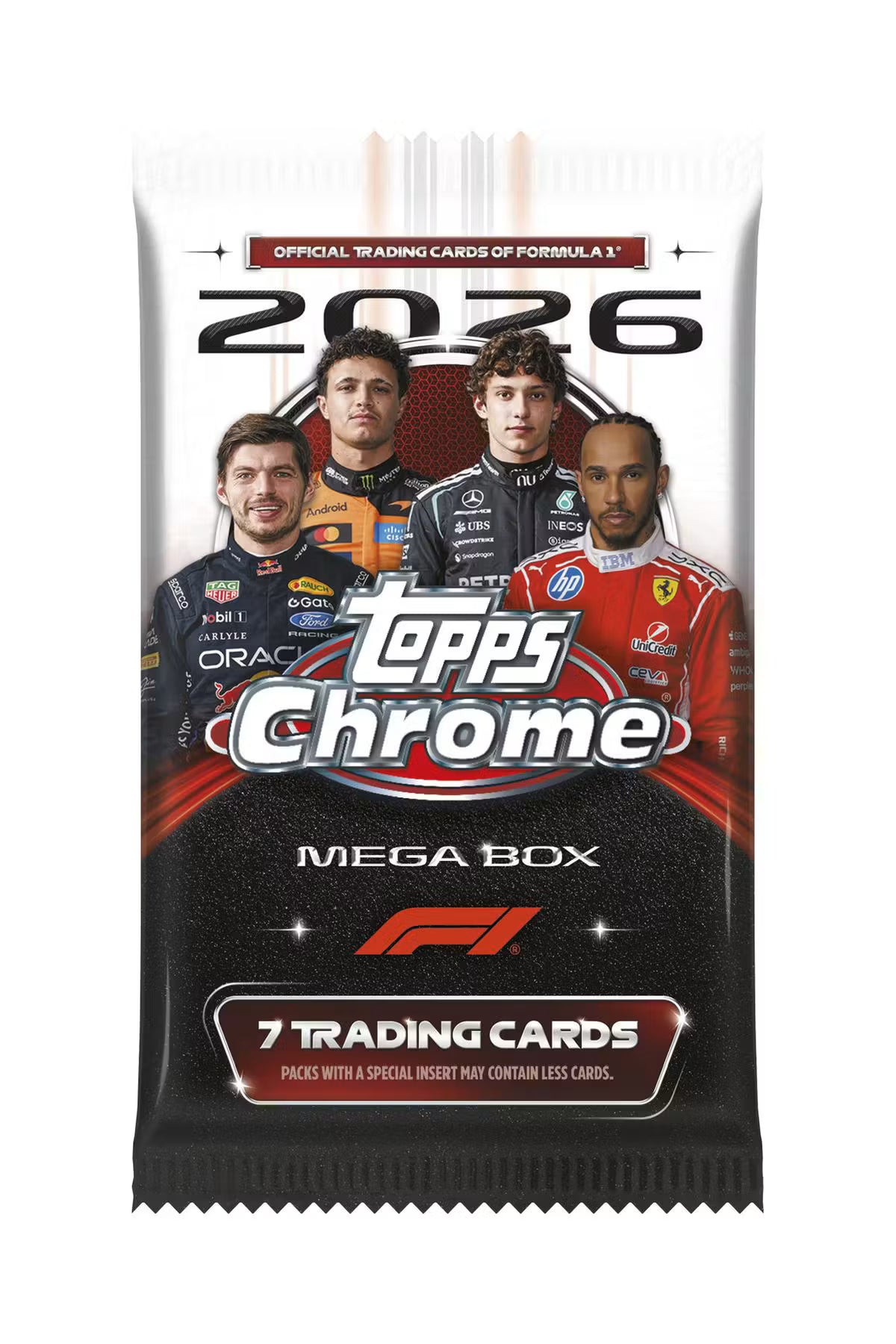 2026 Topps Chrome F1 Formula 1 Mega Trading Cards