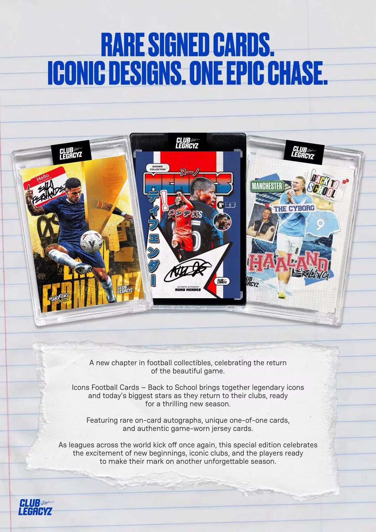 2026 Club Legacyz Icons Soccer Back to School Fifth Edition Hobby Trading Cards LV