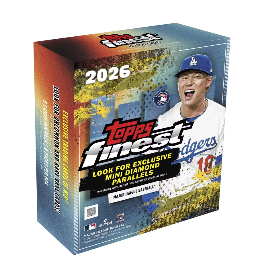 2026 Topps Finest Baseball Mega Trading Cards LV