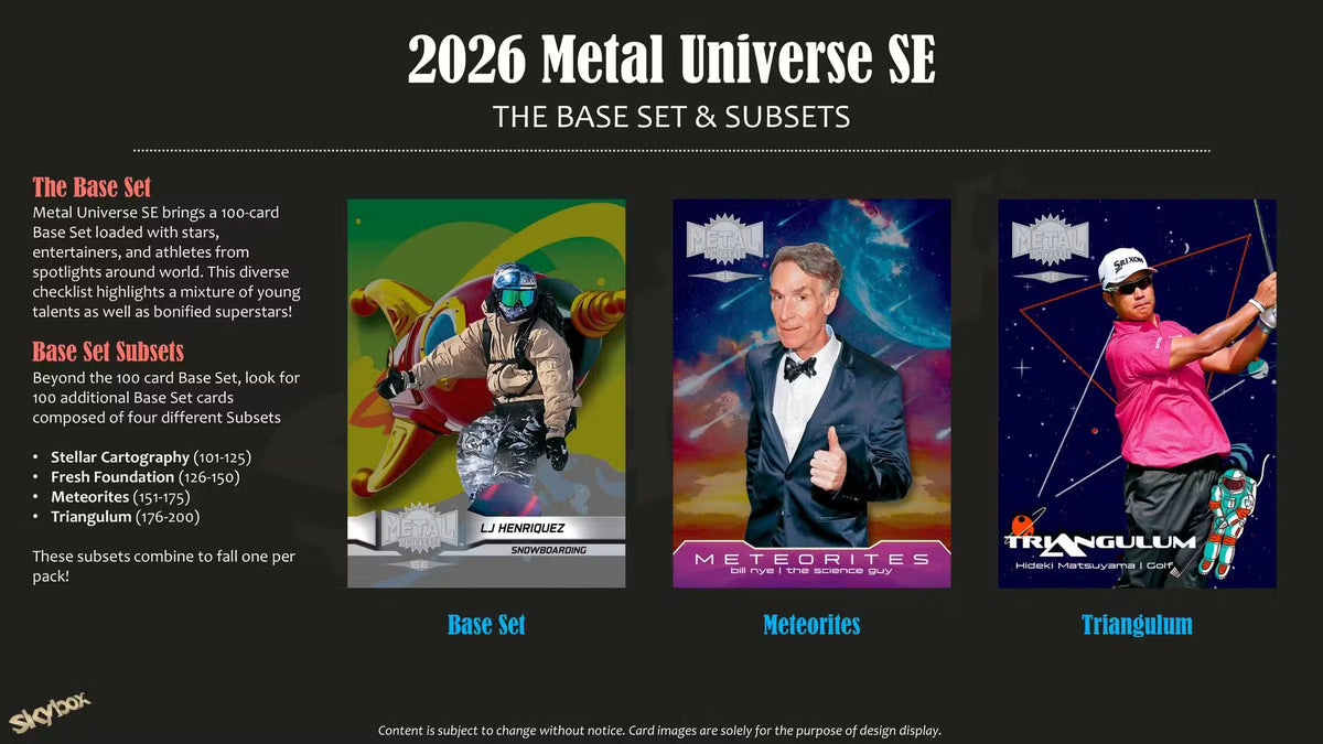 2026 Upper Deck Metal Universe SE Hobby Trading Cards LV