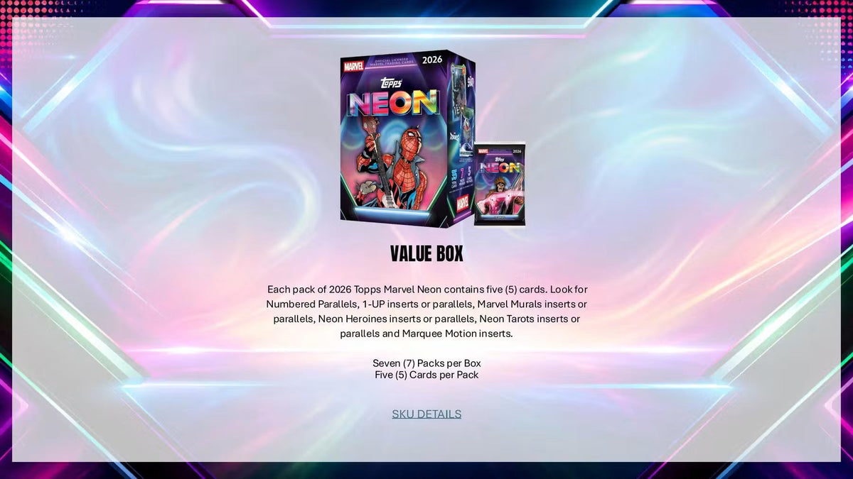 2026 Topps Marvel Neon Blaster Trading Cards LV