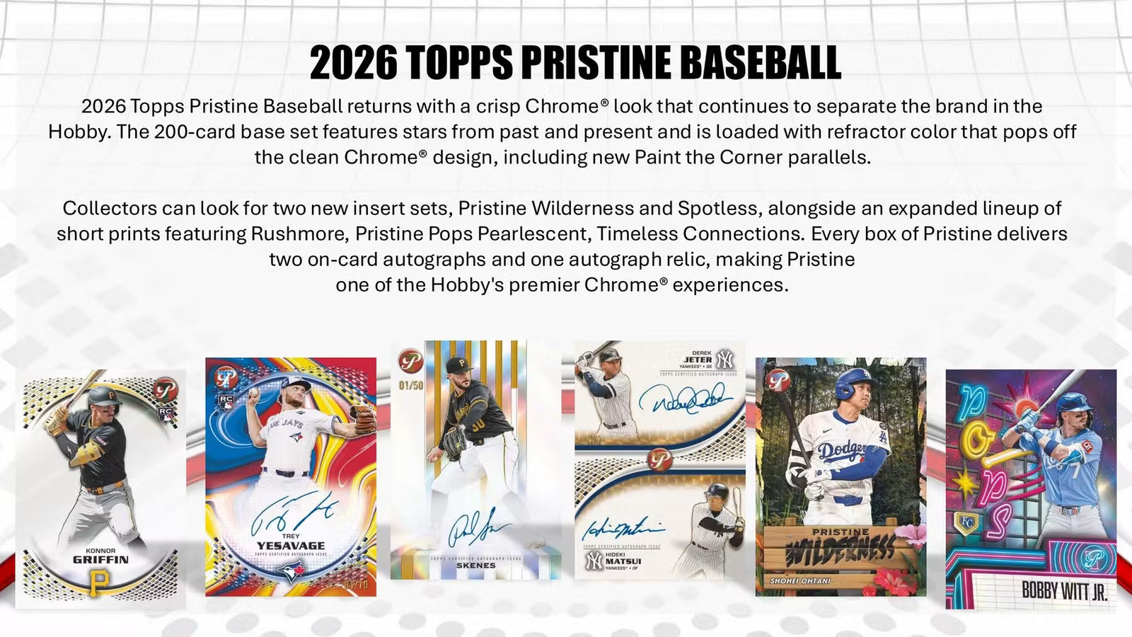 2026 Topps Pristine Baseball Hobby Trading Cards LV