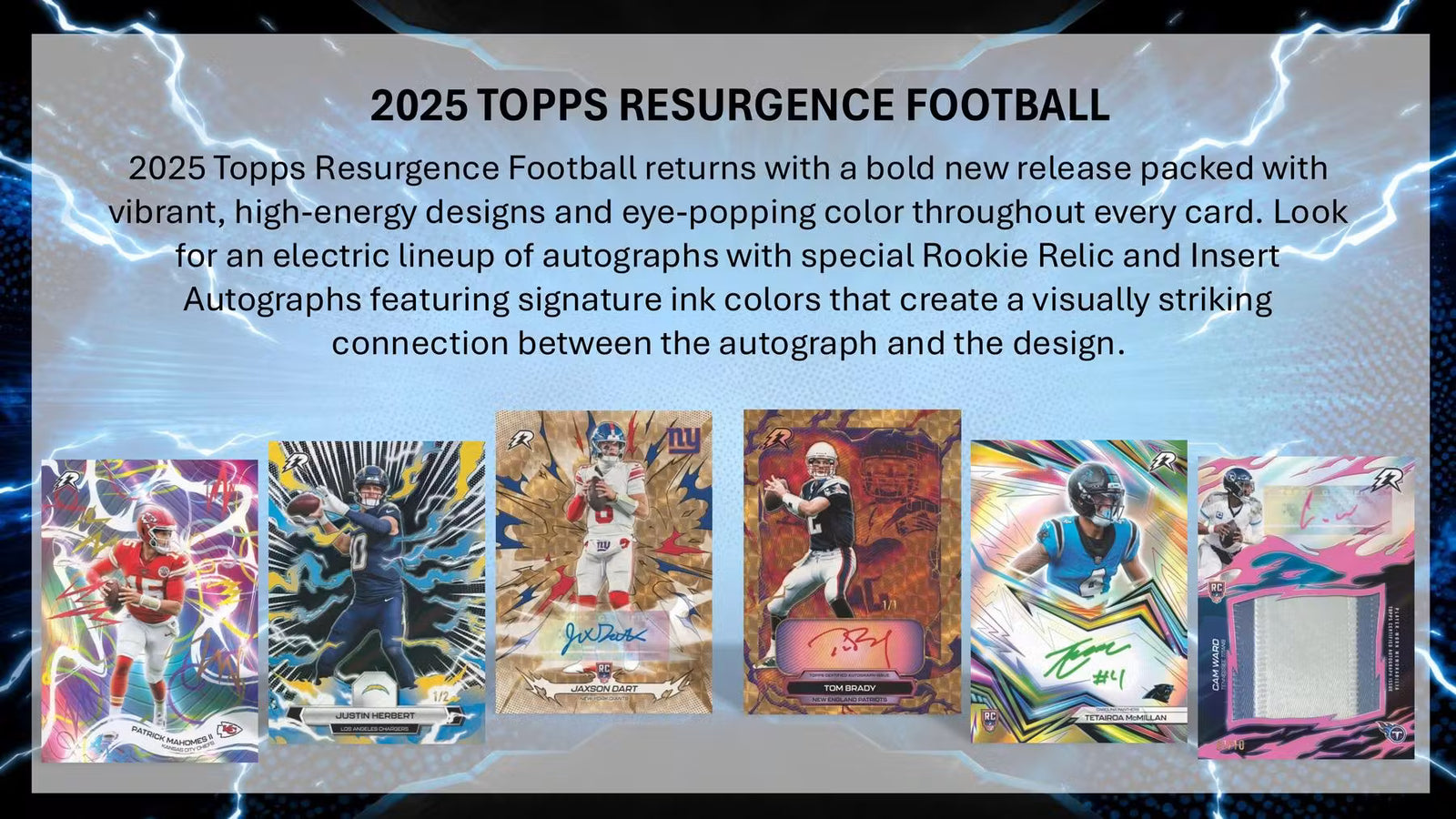 2025 Topps Resurgence Football Hobby Trading Cards LV