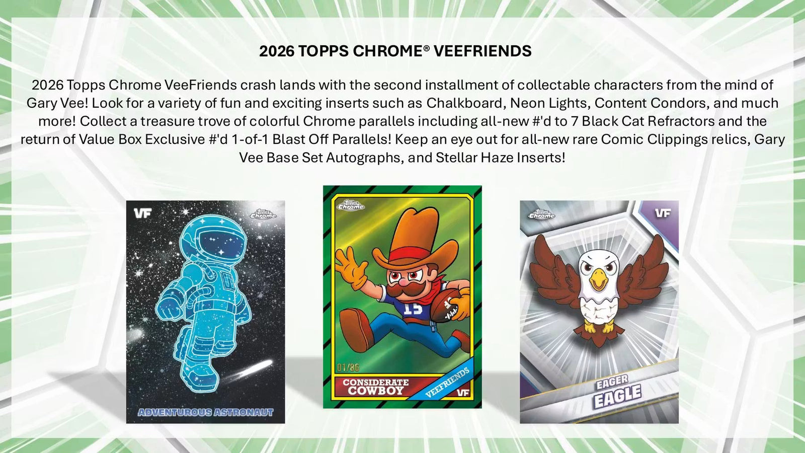 2026 Topps Chrome VeeFriends Hobby Trading Cards