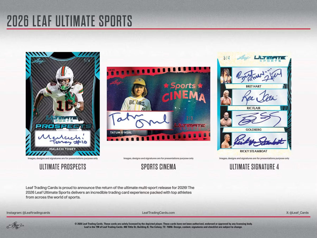2026 Leaf Ultimate Sports Hobby Trading Cards