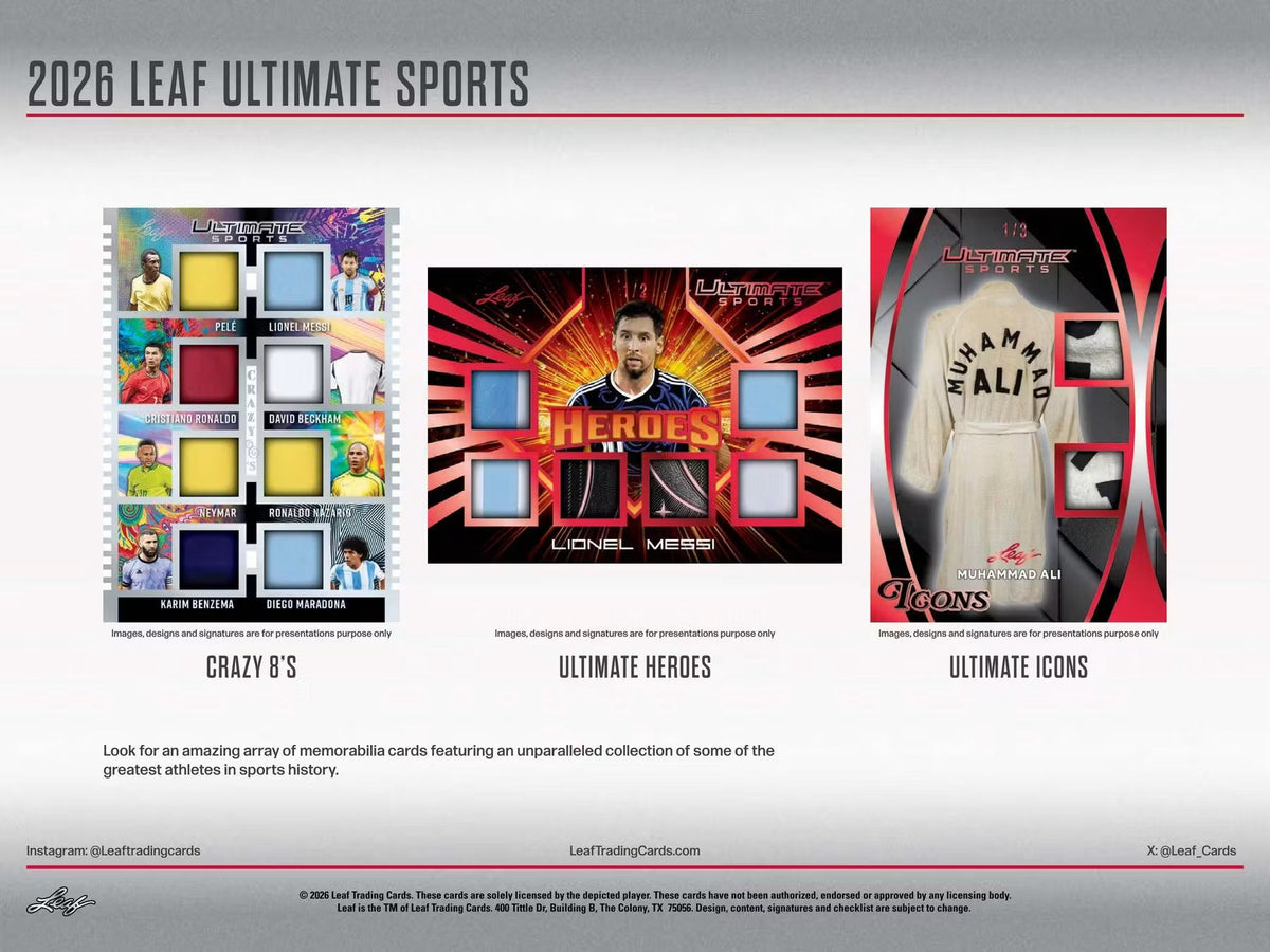 2026 Leaf Ultimate Sports Hobby Trading Cards