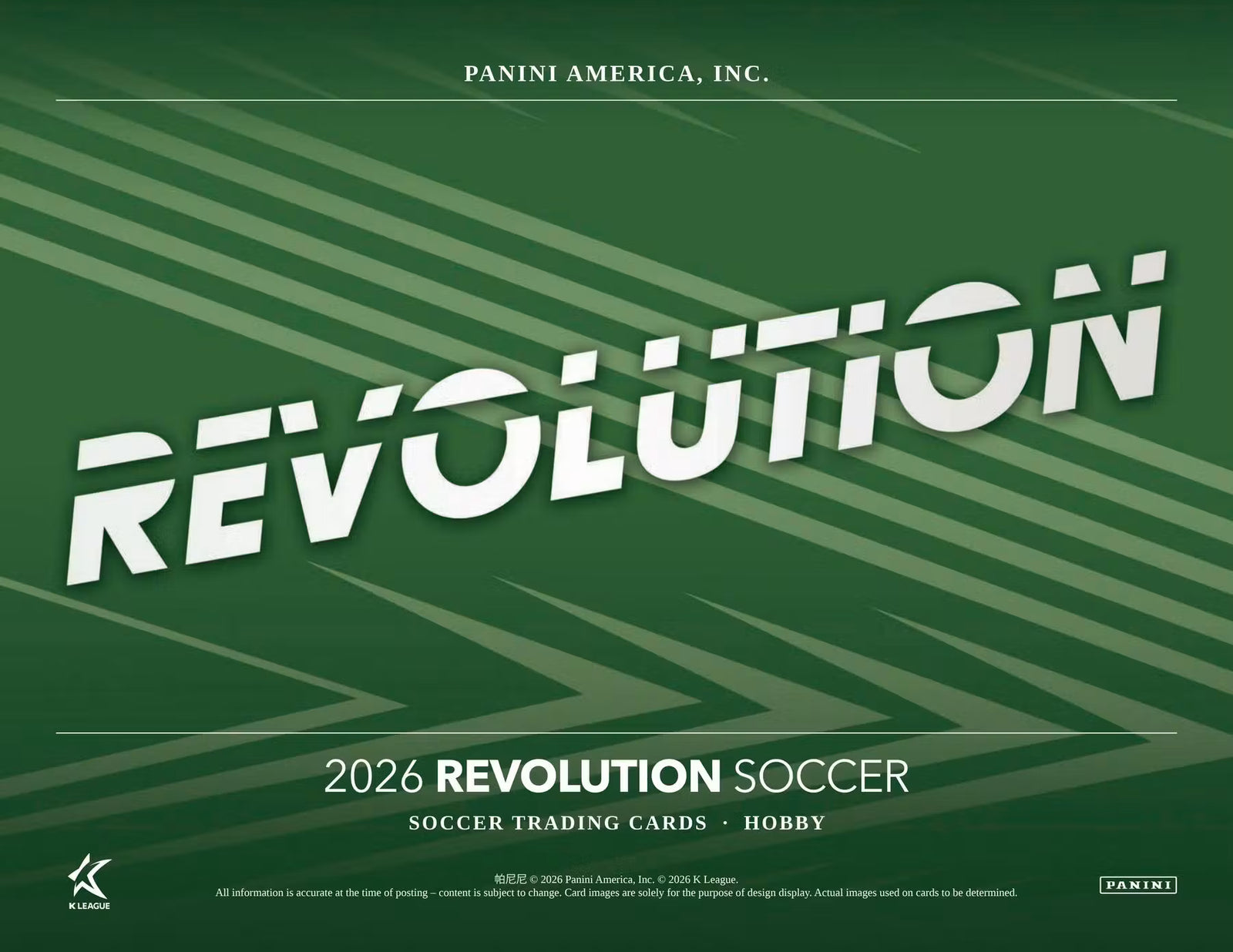 2026 Panini Revolution K League Soccer Hobby Trading Cards