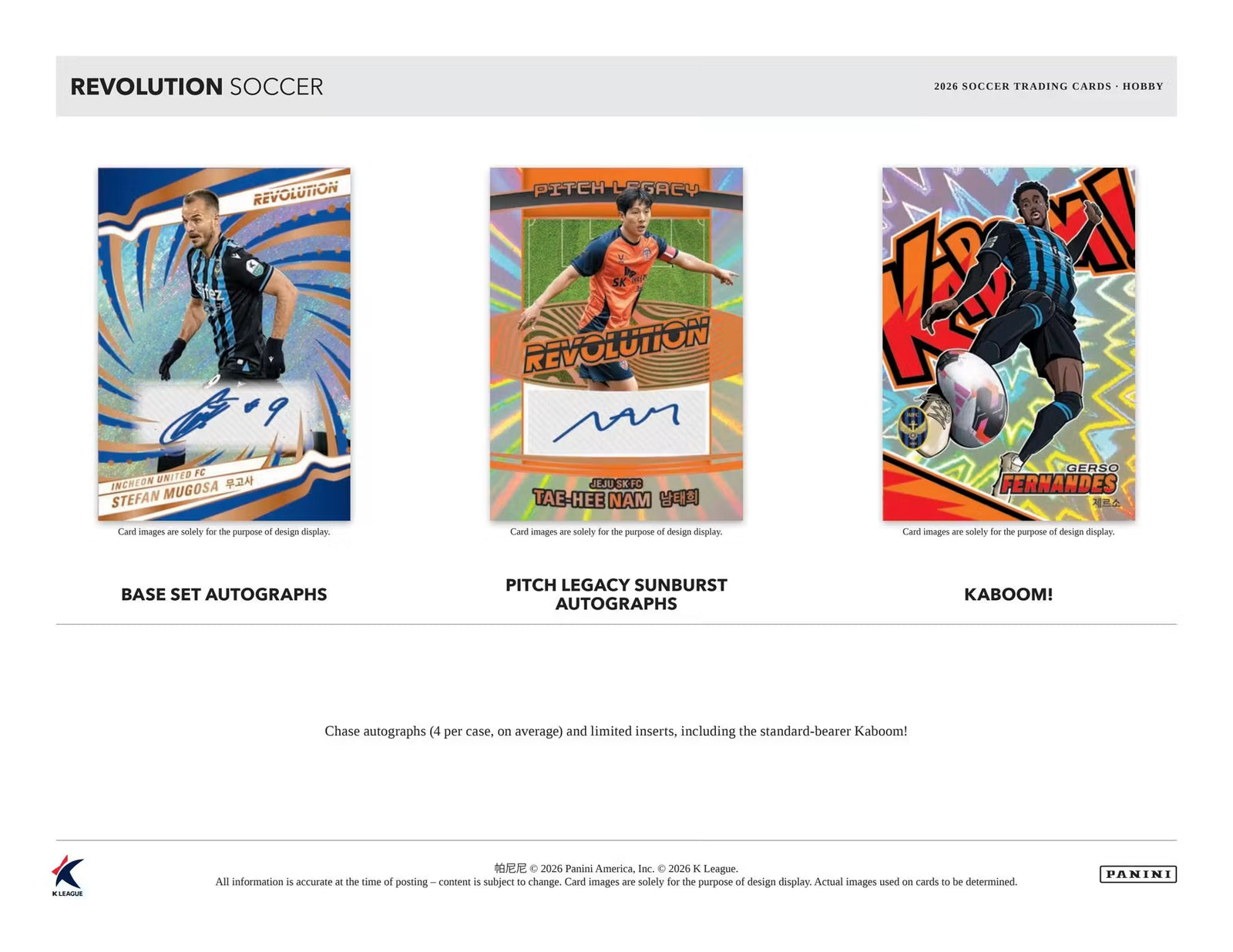 2026 Panini Revolution K League Soccer Hobby Trading Cards