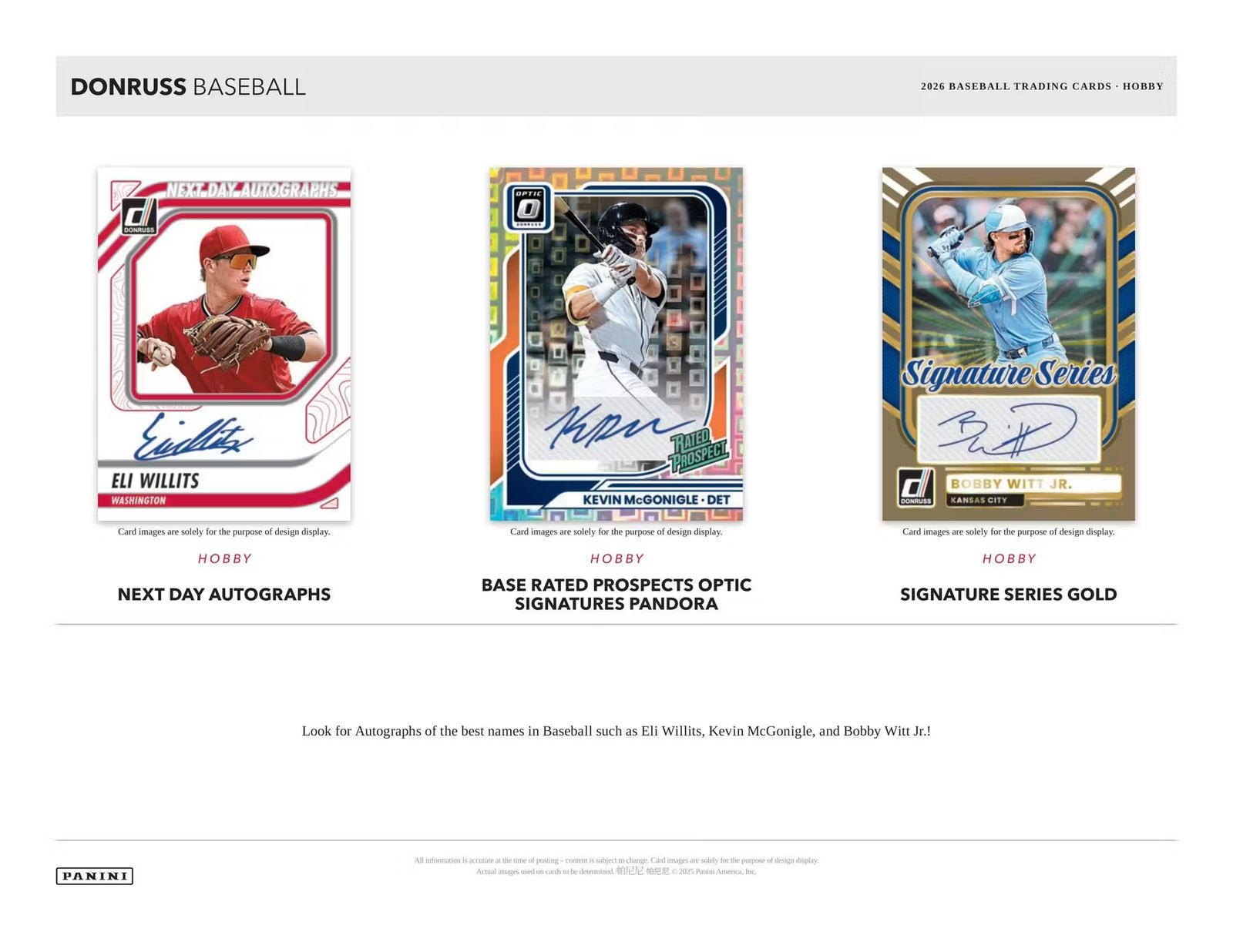 2026 Panini Donruss Baseball Hobby Trading Cards