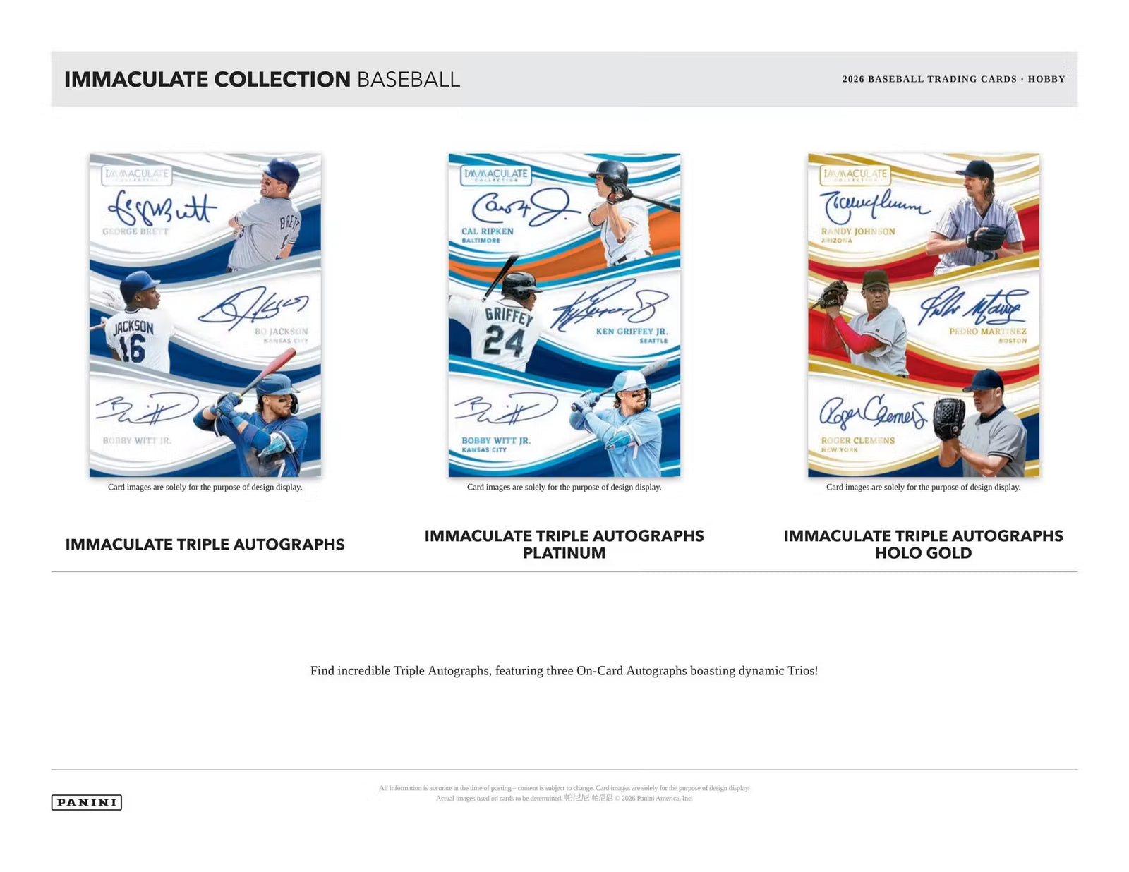 2026 Panini Immaculate Baseball Hobby Trading Cards
