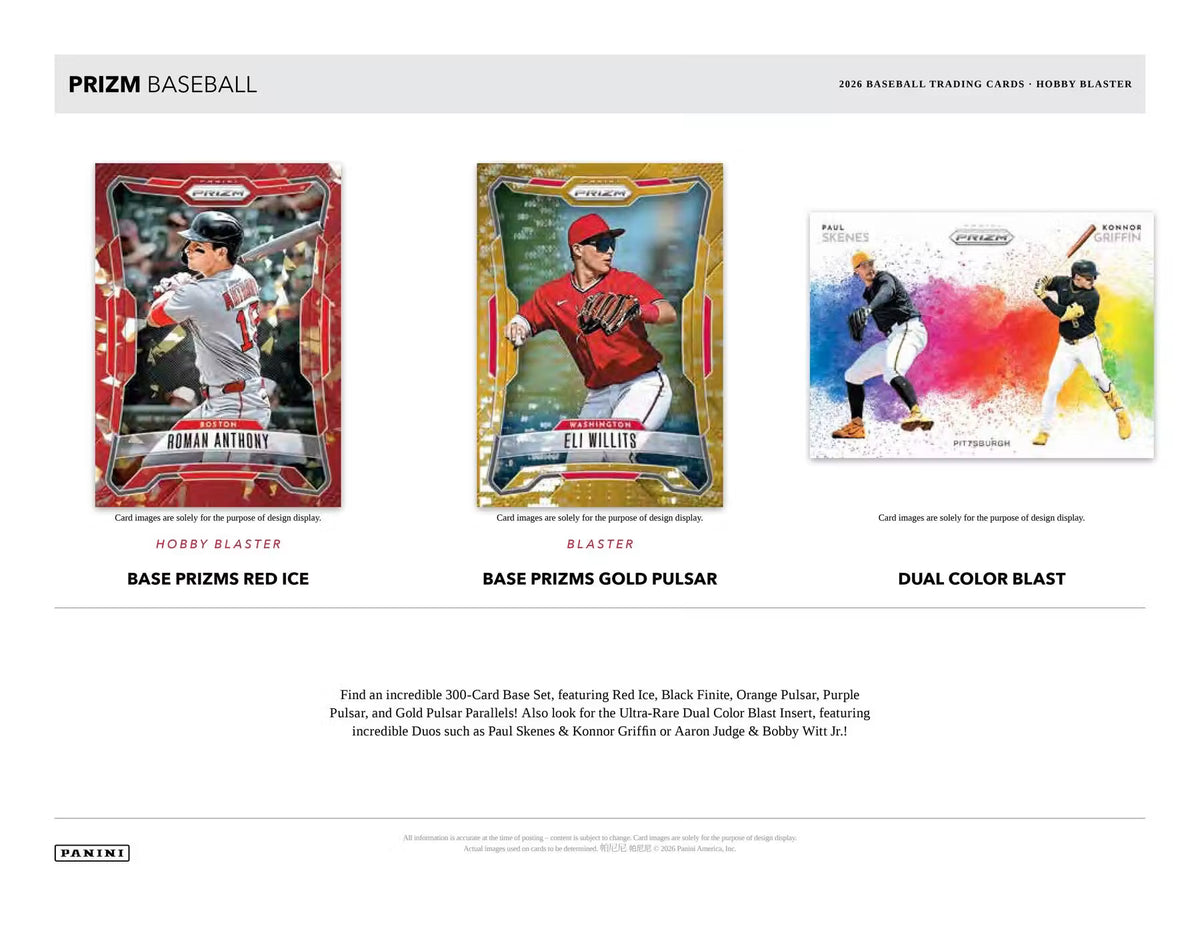 2026 Panini Prizm Baseball Blaster Hobby Trading Cards