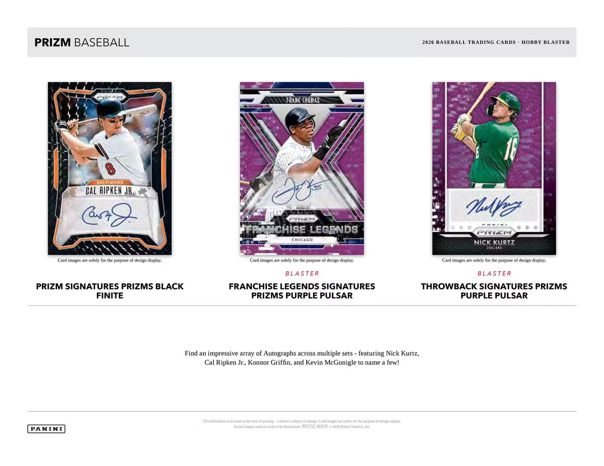 2026 Panini Prizm Baseball Blaster Hobby Trading Cards