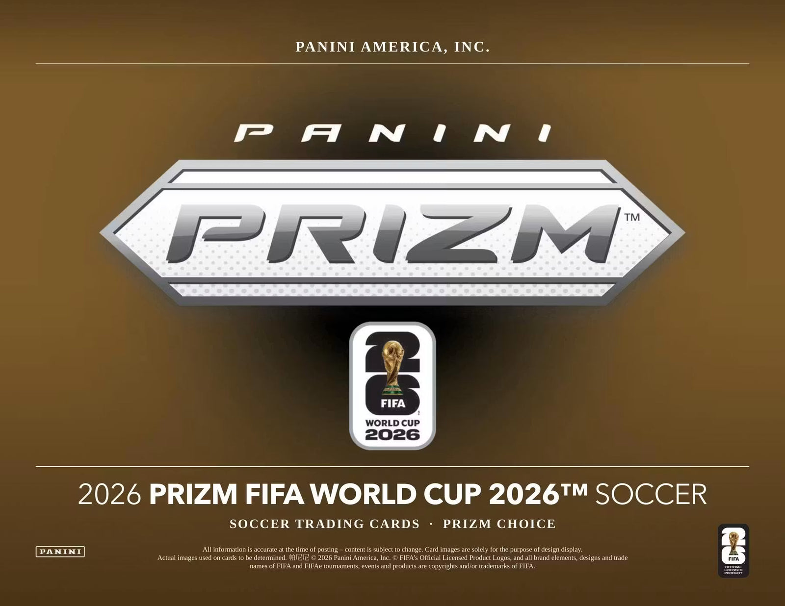 2026 Panini Prizm FIFA World Cup Soccer Choice Trading Cards