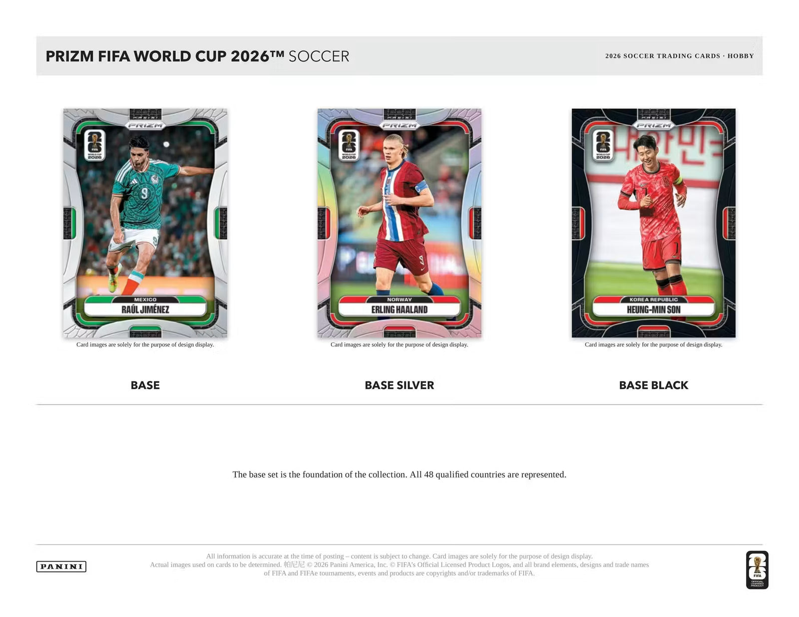 2026 Panini Prizm FIFA World Cup Soccer Hobby Trading Cards
